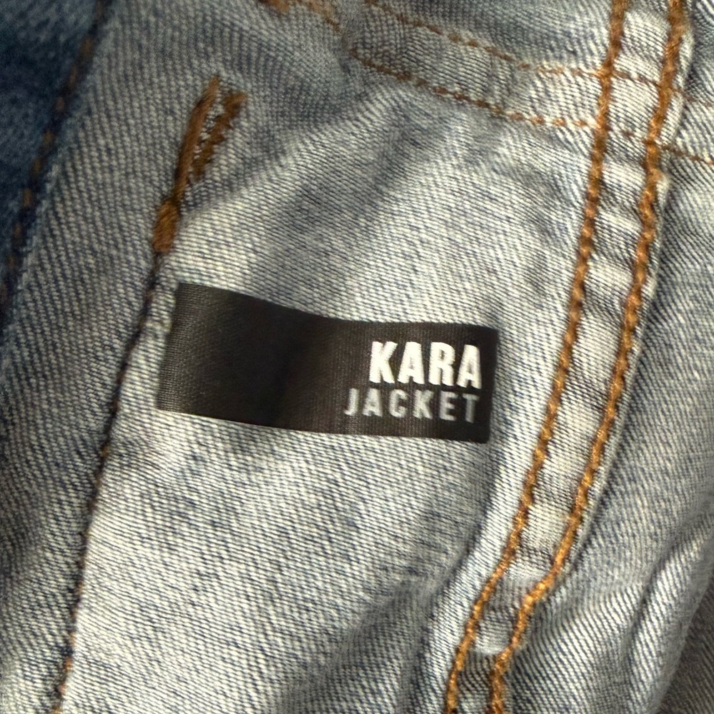 KUT FROM THE KLOTH Women's Kara Blue Denim Jacket - XS - Picture 9 of 10